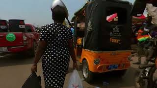 AGBOGBLOSHIE FAMOUS CHEAP FOOD MARKET IN ACCRA GHANA [upl. by Arratahs]