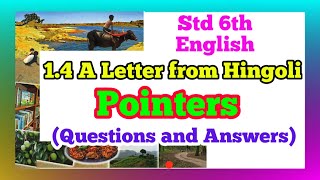 a letter from hingoli question answer  a letter from hingoli pointers  std 6th english swadhyay [upl. by Asselam]