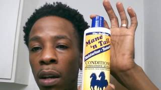 HOW TO Get Naturally Curly Hair Black Men Mane n Tail [upl. by Attaynek496]