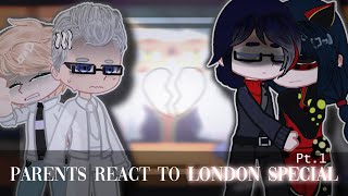 MLB Parents React To London Special  Gacha Club  Gacha React [upl. by Adialeda]