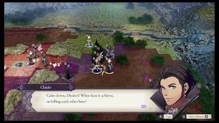 Fire Emblem Three Houses  Claude vs Dimitri  Unique Dialogue at Gronder Field [upl. by Assirod19]