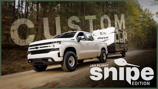 Jayco RV Lift Kit Custom Southern RV Snipe Overland Off Road Camper Travel Trailer Axle Flip AT Tire [upl. by Ahsiekin]