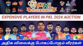 EXPENSIVE PLAYERS OF PKL 2024 PREDICTION  WHO WILL BE THE COSTLIEST PLAYER OF PKL 11 AUCTION [upl. by Archibaldo]