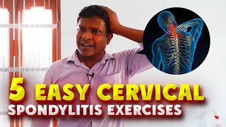 Stop Neck Pain Now 5 Easy Cervical Spondylitis Exercises सर्वाइकल स्पोंडिलाइटिस [upl. by Aguayo]