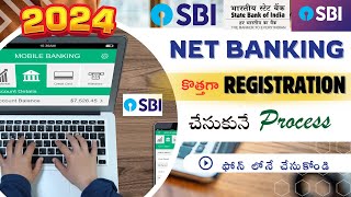 ✅SBI Net Banking Registration 2024 in Telugu🏦SBI నెట్ బ్యాంకింగ్ రిజిస్ట్రేషన్ 2024 తెలుగులో [upl. by Ruffina]