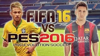 Pes 2016 vs FIFA 16 Игровой поединок [upl. by Edya51]