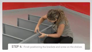 MODULAR shelving VERSATILE SYSTEM  Assembly instructions [upl. by Bartholomeus]