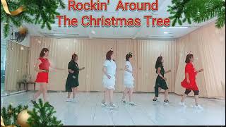 Rockin Around The Christmas Tree Linedance by JLDS [upl. by Ilan]