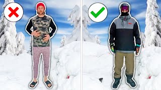 Everything You Need To Wear Snowboarding [upl. by Lyred132]