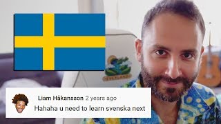 American Streamer tries to learn Swedish [upl. by Qiratla]