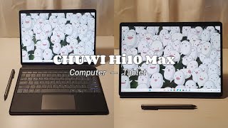 Unboxing CHUWI Hi10 Max 2in1 Tablet PC with Stylus Pen Digital Notetaking Digital Art and Gaming [upl. by Afra]