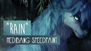 Rain  SPEEDPAINT  Medibang Paint Pro [upl. by Bond]