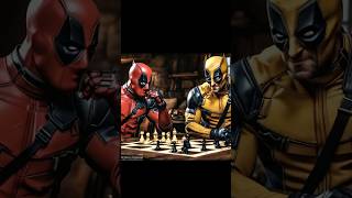 Deadpool vs Wolverine The Ultimate Chess Showdown ♟️quotshortsfeed shortsvideo shorts [upl. by Bazluke]