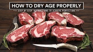 How to DRY AGE BEEF AT HOME Properly  45 Day Aged Bone in Ribeye [upl. by Abixah]