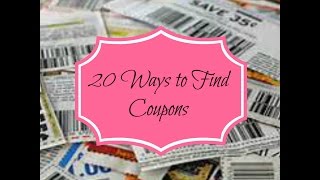 20 Ways and Places to Find Coupons An Indepth Review [upl. by Blackmun]