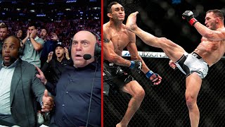 UFC 274 Commentator Booth Reactions [upl. by Nesto]