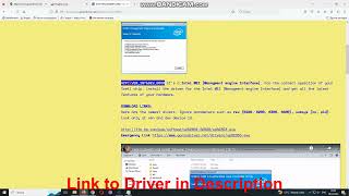 ACPI\VENINTampDEV0800 Drivers  Intel MEI Managment engine Interface driver download and install [upl. by Niala]