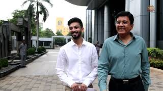 Mr Kalanithi Maran presents cheque and Porsche car to Anirudh  JailerSuccessCelebrations [upl. by Epul]