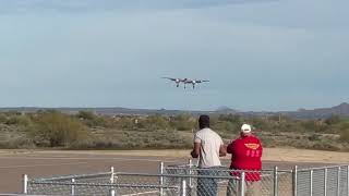 P38 Landing at Winter Warbirds 2020 [upl. by Wainwright824]