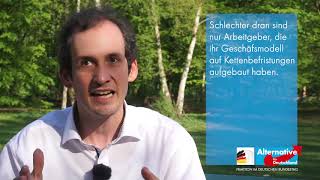 Interview zum Änderungsantrag des Teilzeit und Befristungsgesetzes  Norbert Kleinwächter AfD [upl. by Rebeka]