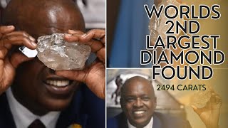 Worlds 2nd largest diamond has been discovered in Botswana 2494 Carats starseed crystals 😍🤯 [upl. by Ibed908]