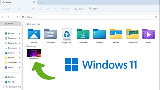 Add File to Favorites in File Explorer Windows 11 [upl. by Cilla143]