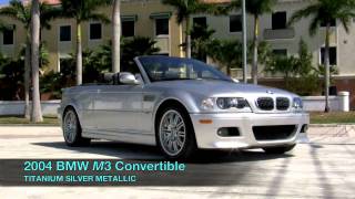 2004 BMW M3 Convertible Titanium Silver Metallic A2644 [upl. by Amber]