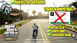 Tidak Kompatibel Main GTA SA Definitive Edition Mobile Ini Solusinya Rockstar Ver Android [upl. by Elatsyrk585]