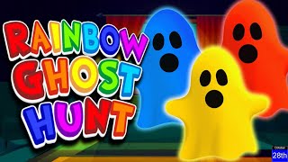 Rainbow Ghost Hunt Freeze Dance  Halloween Brain Break  Spooky Hunt  Danny Go Just Dance [upl. by Atiuqihc441]