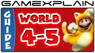 Super Mario 3D World  World 45 Green Stars amp Stamp Locations Guide amp Walkthrough [upl. by Haddad]