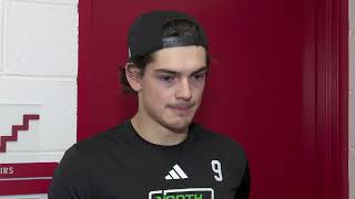 UND Hockey  Cornell Postgame  11224 [upl. by Aikmat]