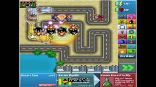 Bloons Tower Defense 4  Track 1  Easy  Level 1132 NO MISSES [upl. by Donaghue371]