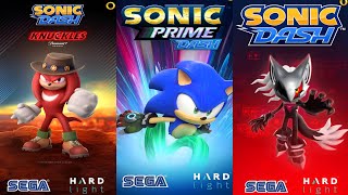 Sonic Dash 🆚 Sonic Prime Dash  Series Knuckles 🆚 Boscage Maze Sonic 🆚 Infinite [upl. by Melburn359]