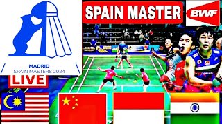 Spain Masters Live Badminton 2024  Day3 Round of 16  Spain Masters live Score All Court match [upl. by Town]