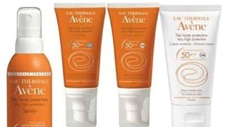 شرح منتجات الحماية من الشمس وكريمات الوقاية من التجاعيد avene sun cream antiaging products [upl. by Dnomaid972]