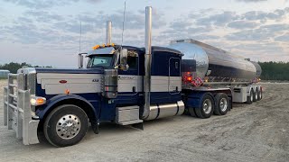 Peterbilt 379 Part 7 Trucking north through North Bay Ontario [upl. by Crist228]