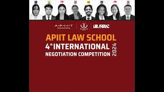 APIIT LAW SCHOOL 4TH INTERNATIONAL NEGOTIATION COMPETITION 2024 [upl. by Harima]