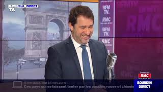 Christophe Castaner face à JeanJacques Bourdin en direct [upl. by Hsirahc783]