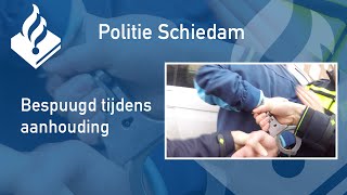 Politie PRO247 Bespuugd tijdens aanhouding [upl. by Netsirt]