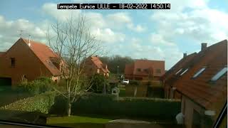 Tempete Eunice Live 15km de Lille [upl. by Anyotal]