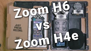 Comparatif Zoom H6 vs Zoom H4e 32 fl bits [upl. by Cudlip43]