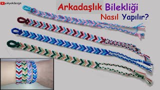 Arkadaşlık Bilekliği Nasıl Yapılır İpten Bileklik YapımıV modeli BileklikEasy FriendshipBracelets [upl. by Emmeline328]