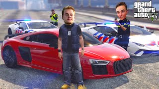 DON IN POLITIE LAMBORGHINI PERFORMANTE vs AUDI R8  GTA 5 Politie en boefje [upl. by Alicsirp240]