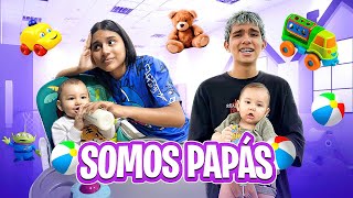 SOMOS PAPÁS DE MAXI POR 24 HORAS 👶🏻😳🍼NO SUPIMOS CAMBIAR PAÑALES😳  FAMILIA RECOCHA [upl. by Elda]