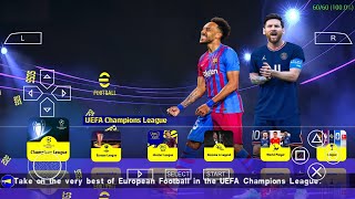 🆕 eFOOTBALL PES 2022 PPSSPP English Version Latest Transfers 2022 New Face amp Camera PS5 Graphics HD [upl. by Notlrac]