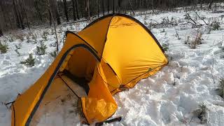 Camping in Montanas Winter  Elk Meadows  Short Winter Adventure [upl. by Biancha]