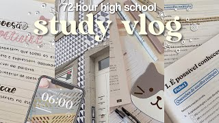 72hour high school study vlog 📓🔗 [upl. by Celina]