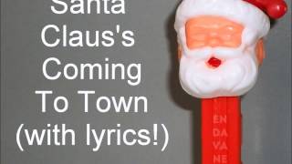 Justin Bieber  Santa Claus Is Coming To Town lyrics on screen [upl. by Ortrude902]