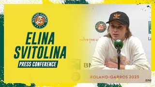 Elina Svitolina Press Conference after Quarterfinals  RolandGarros 2023 [upl. by Salzhauer]