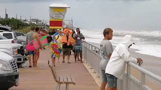 Surfing in New Smyrna Beach during Hurricane Dorian in 2019 [upl. by Arratahs]